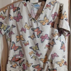Butterfly Scrub top